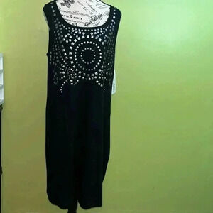 🆕 Peter Nygard Black Sleeveless Dress Size Medium